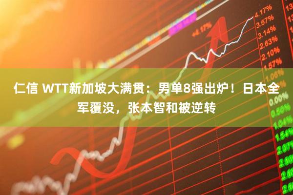 仁信 WTT新加坡大满贯：男单8强出炉！日本全军覆没，张本智和被逆转